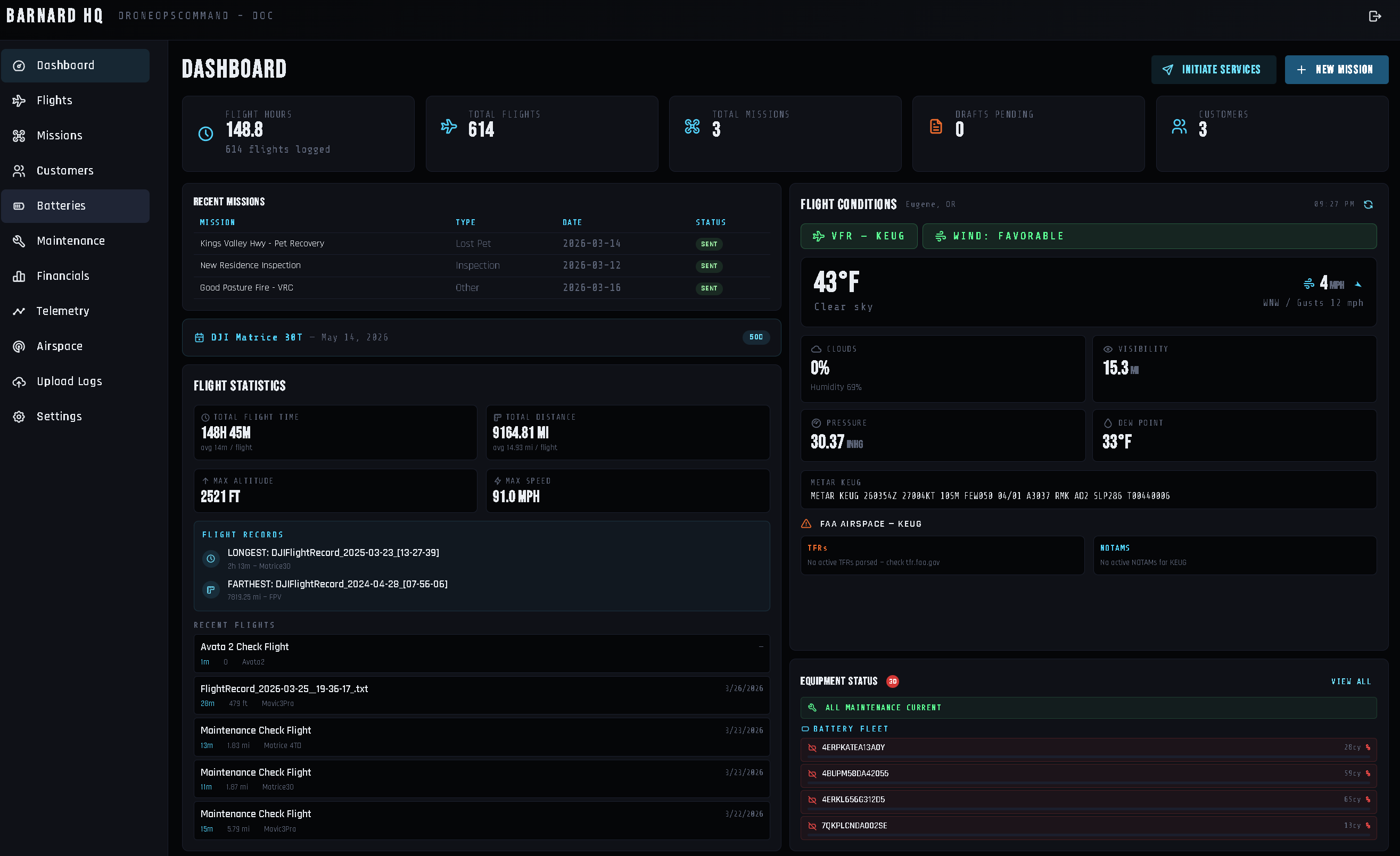 DroneOps Command Login
