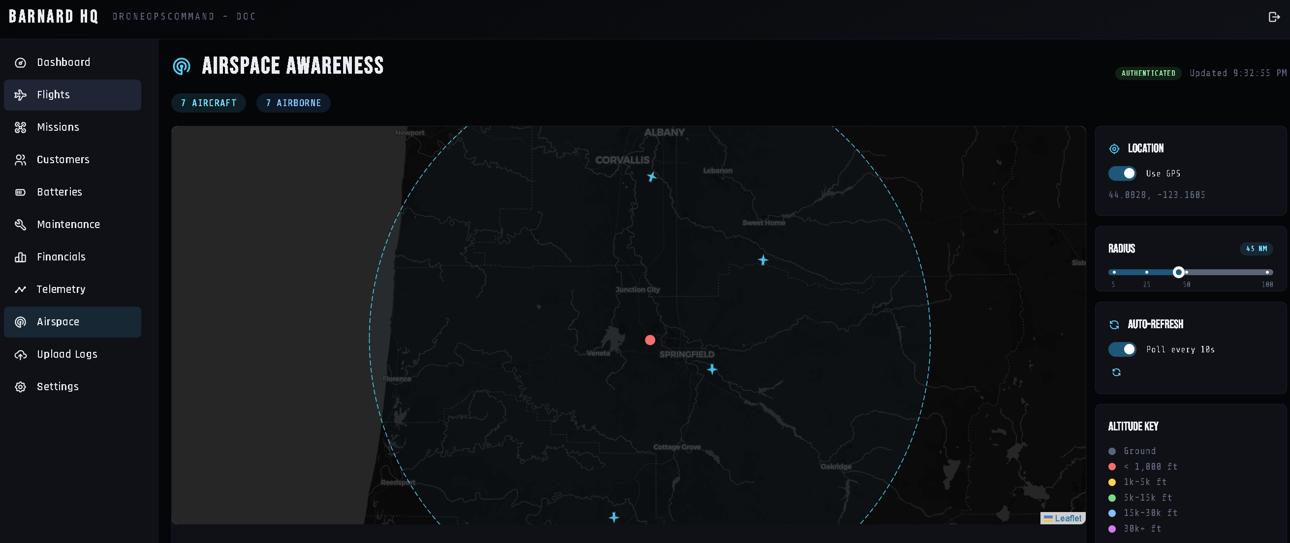 DroneOps Command Telemetry